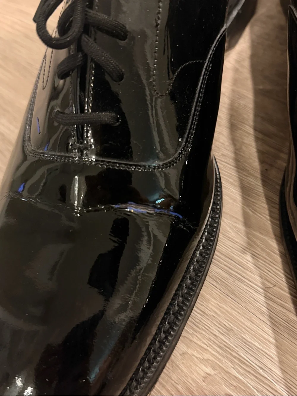 Peal Co X Brooks Brothers Oxford Dress Shoes Mens 11D Black Cap Made In England